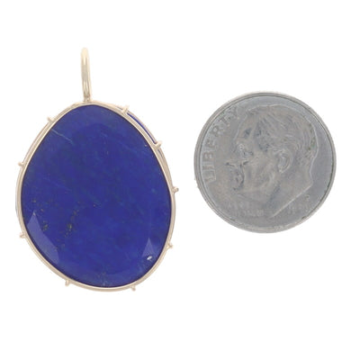 Lapis Lazuli Women's Pendant Yellow Gold