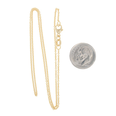 Cable Chain Necklace Yellow Gold