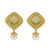 .27ctw Diamond and Akoya Pearl Earrings Yellow Gold