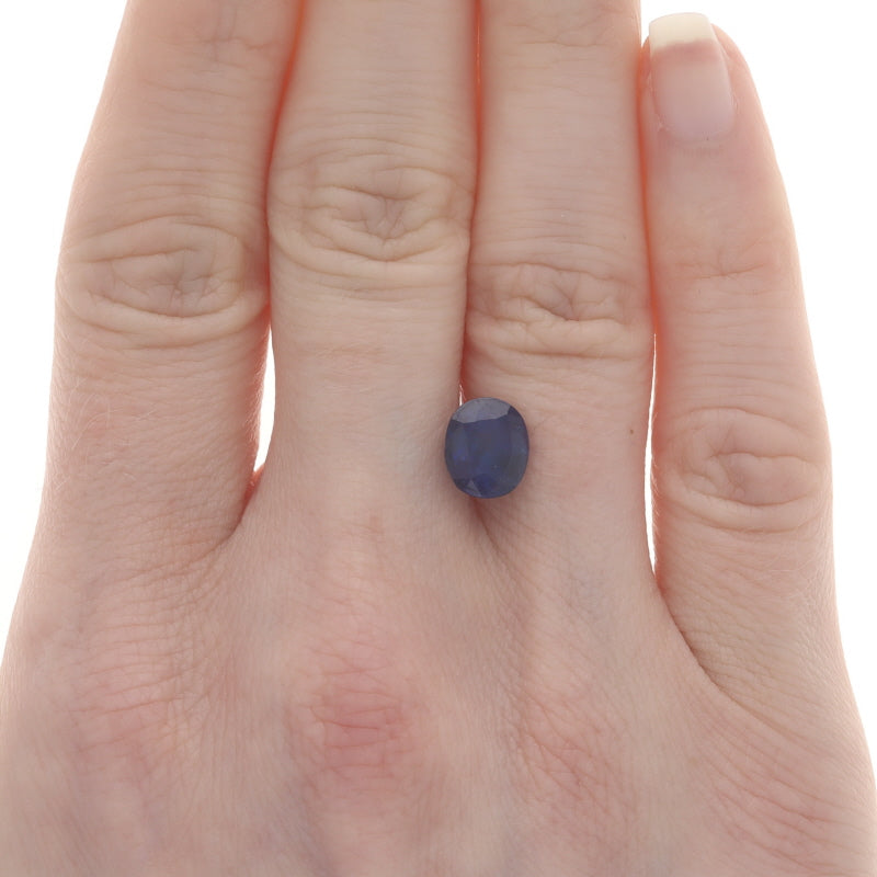 3.66ct Oval Sapphire GIA