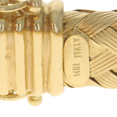 3.35 Tanzanite Woven Bracelet Yellow Gold