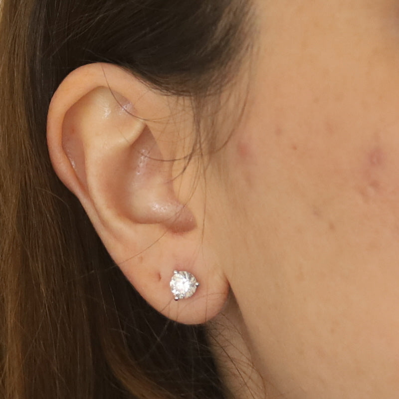 1.80ctw Diamond Earrings White Gold