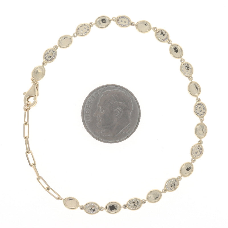 .54ctw Diamond Bracelet Yellow Gold