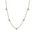1.03ctw Diamond Diamond Cut Cable Chain Station Necklace Yellow Gold
