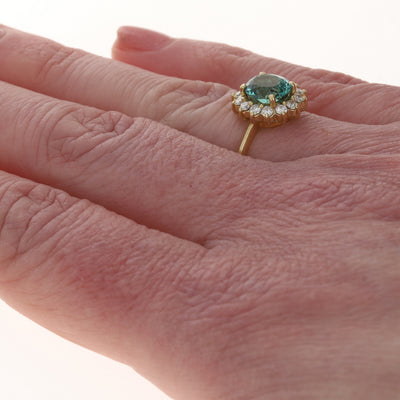 H Stern 2.03ctw Tourmaline and Diamond Ring Yellow Gold
