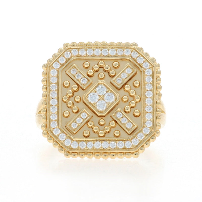 Doves by Doron Paloma .33ctw Diamond Ring Yellow Gold