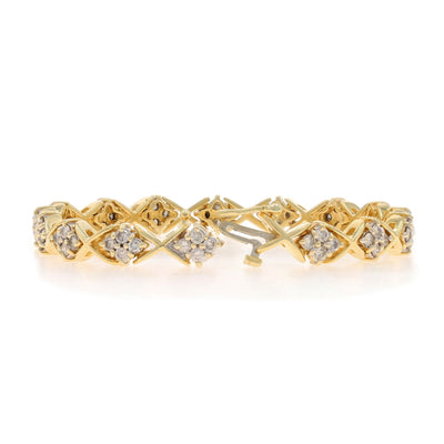 3.18ctw Diamond Bracelet Yellow Gold