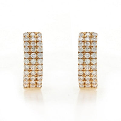 .50ctw Diamond Women's Earrings Yellow Gold