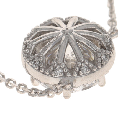 1.63ctw Diamond and Diamond Pendant Necklace White Gold