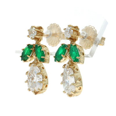 2.93ctw Diamond Earrings Yellow Gold