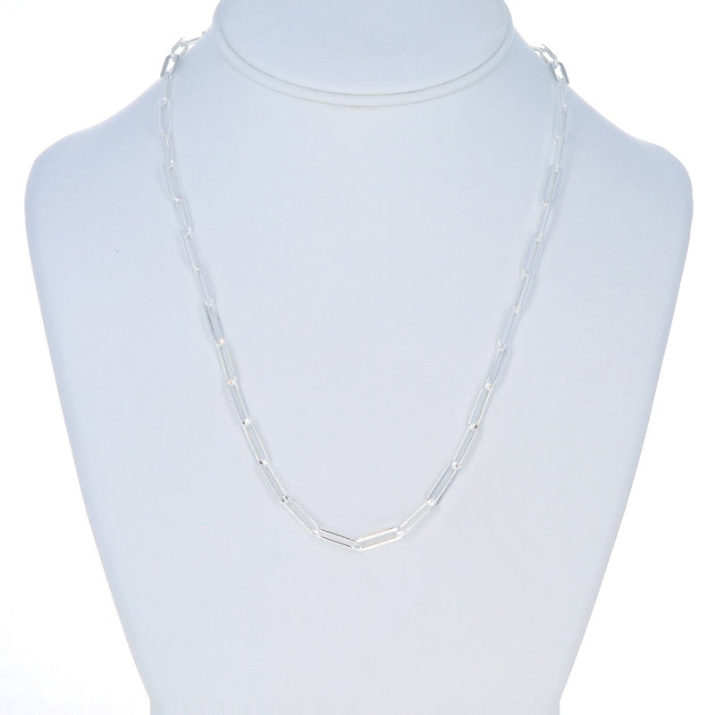 Paperclip Necklace Sterling Silver