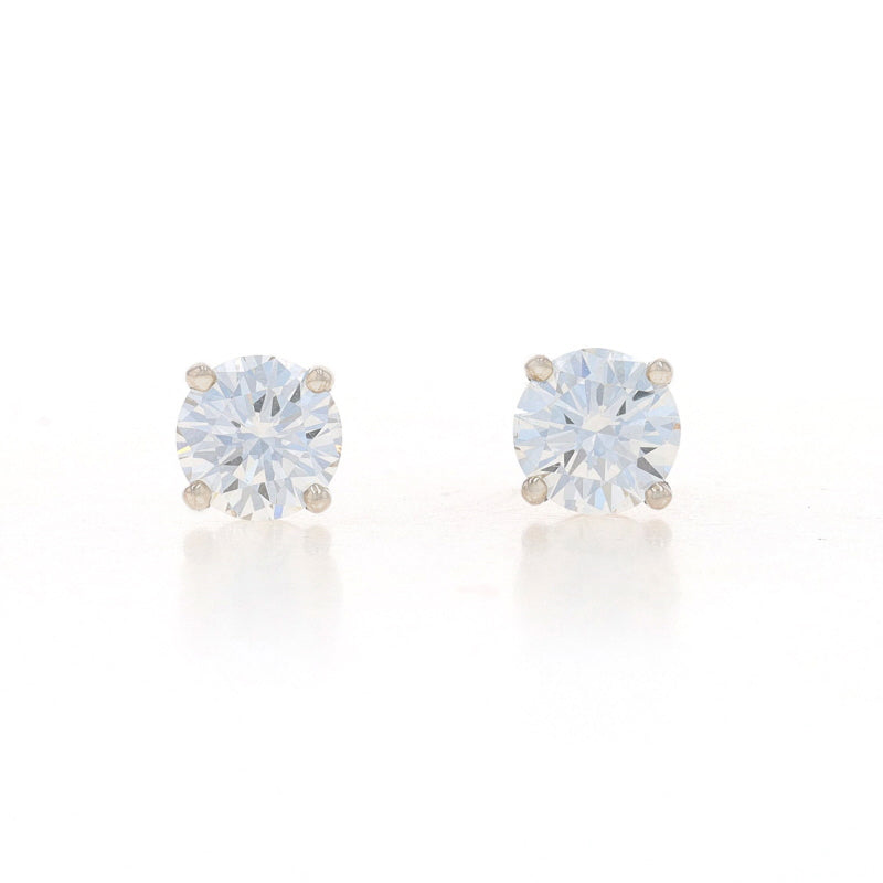 1.26ctw Diamond Earrings White Gold