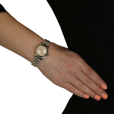 Rolex Lady-Datejust Diamond Watch Stainless & Gold Automatic 179174