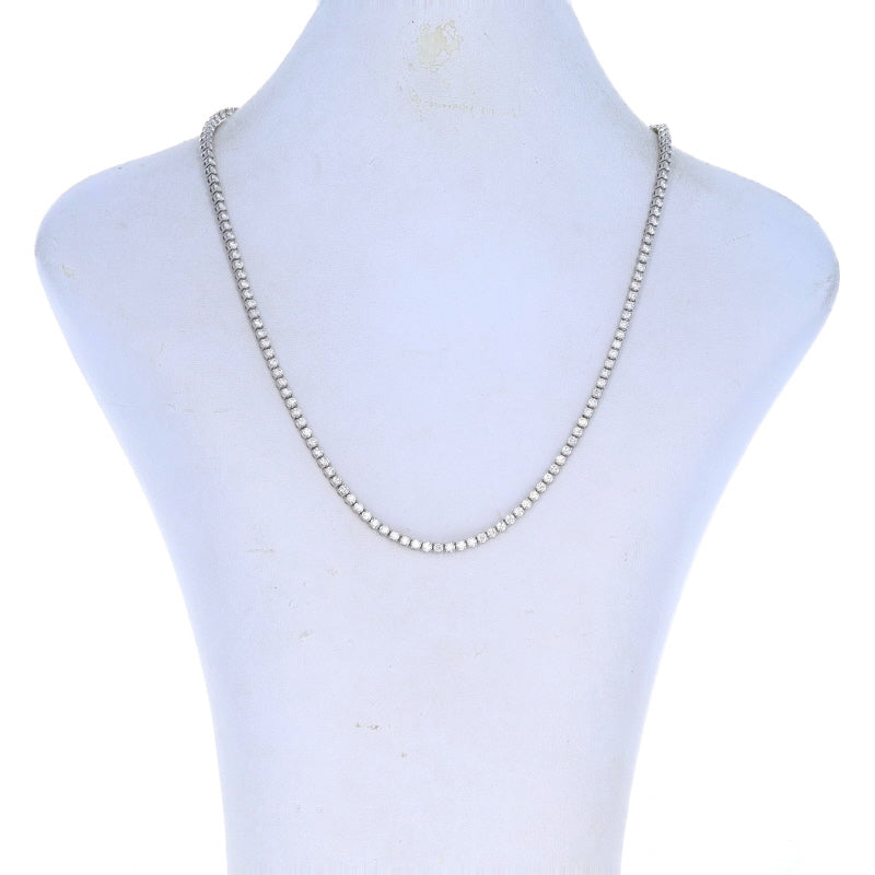 7.59ctw Diamond Necklace White Gold