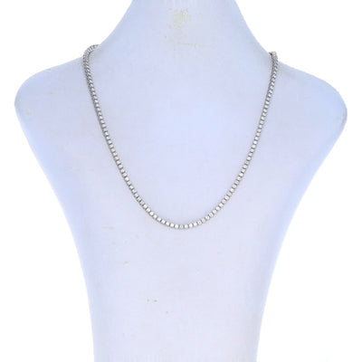 7.59ctw Diamond Necklace White Gold