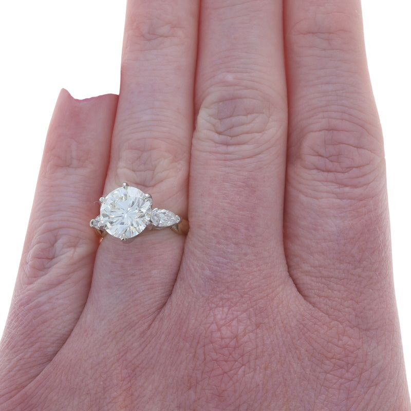 3.93ctw Diamond and Diamond Ring Yellow Gold