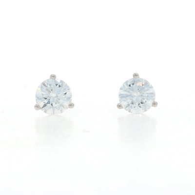 1.45ctw Diamond Earrings White Gold