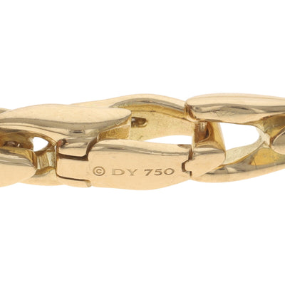 David Yurman Fluted Chain 22" Men's Men's Fancy Chain Necklace Yellow Gold