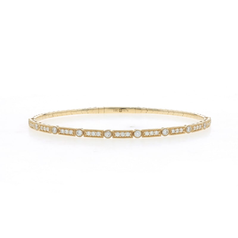 .74ctw Diamond Women's Bracelet Yellow Gold