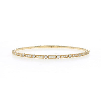 .74ctw Diamond Women's Bracelet Yellow Gold