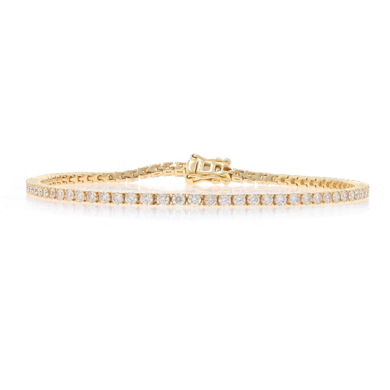 2.80ctw Diamond Bracelet Yellow Gold