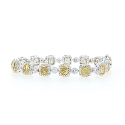 10.74ctw Diamond Bracelet White Gold