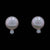 Diamond and Cultured Freshwater Pearl Earrings White Gold