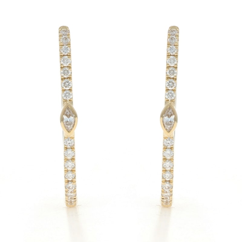 .35ctw Diamond Women's Earrings Yellow Gold