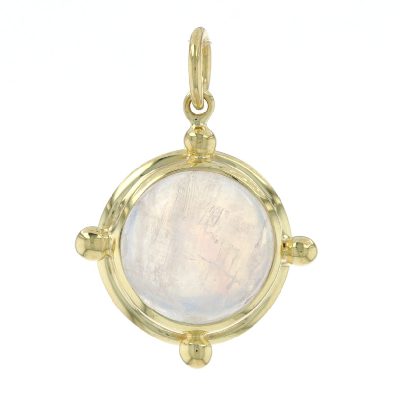 6.10ct Moonstone Pendant Yellow Gold