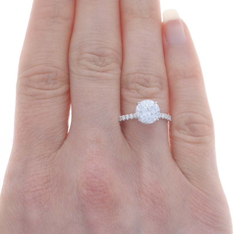 .40ctw Cubic Zirconia (placeholder) and Diamond Ring White Gold