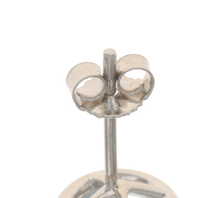 1.59ctw Aquamarine and Diamond Earrings White Gold