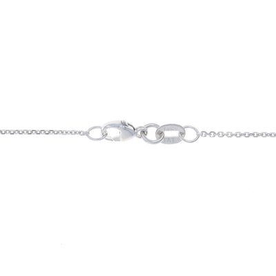 .83ct Diamond and Diamond Diamond Cut Cable Chain Pendant Necklace White Gold