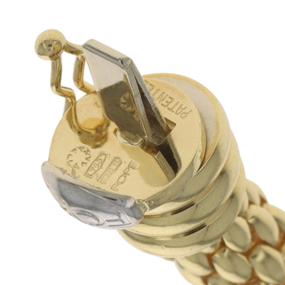 FOPE Love Nest Flexible Mesh Link Popcorn Necklace Yellow Gold