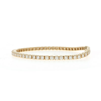 4.10ctw Diamond Bracelet Yellow Gold