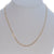 Diamond Cut Wheat Chain Necklace Yellow Gold
