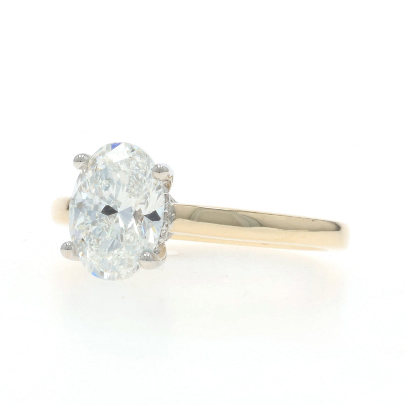 1.78ct Diamond and Diamond Ring Yellow Gold