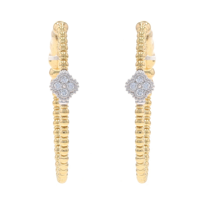 .12ctw Diamond Earrings Yellow Gold