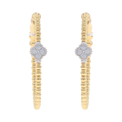 .12ctw Diamond Earrings Yellow Gold