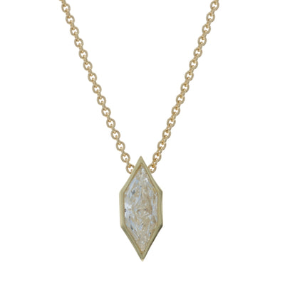 1.04ct Diamond Pendant Necklace Yellow Gold