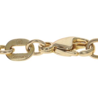 Paperclip Chain Necklace Yellow Gold