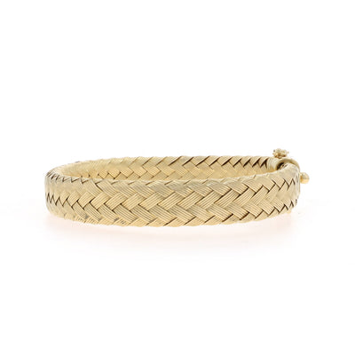 3.35 Tanzanite Woven Bracelet Yellow Gold