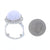 20.09ctw Jadeite and Diamond Ring White Gold