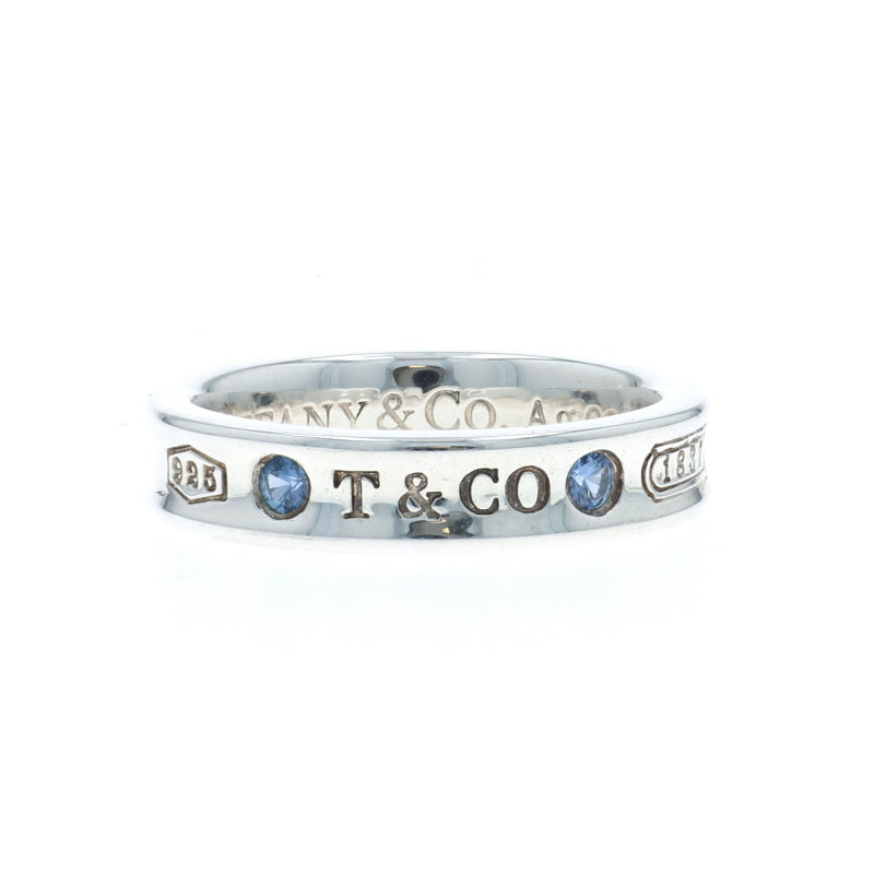 アクセサリー TIFFANY 1837 Narrow Ring #13 Tiffany 1837®:Ring in Silver with Sapphires, Narrow | Tiffany & Co. US