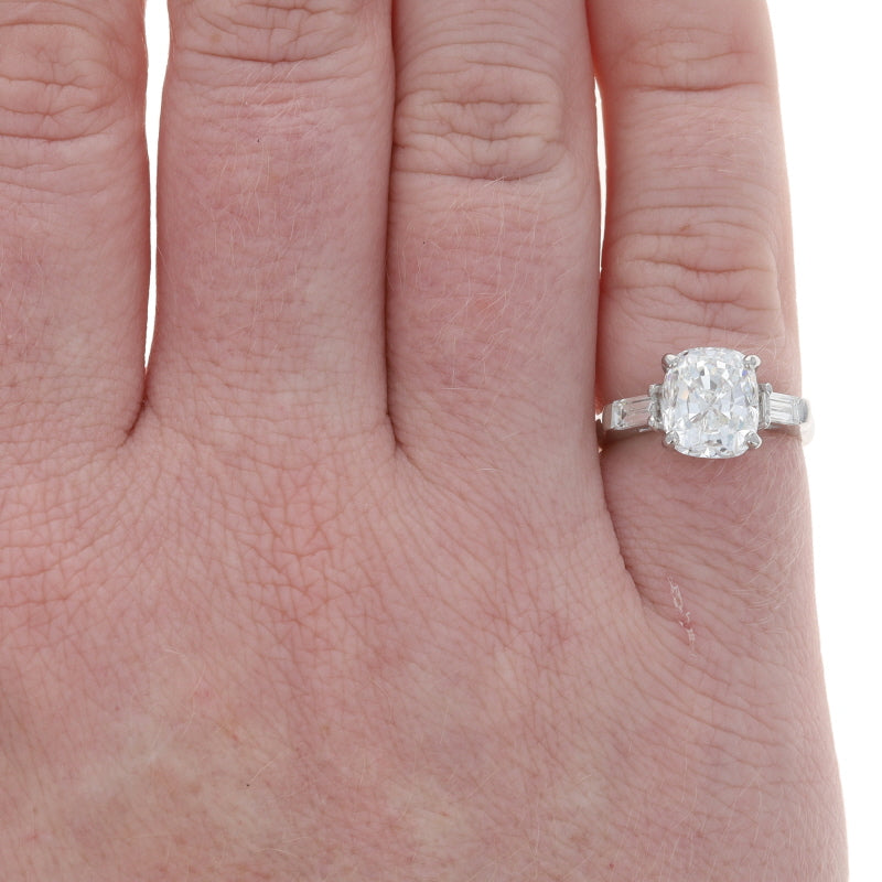 4.56ctw Diamond Ring Platinum