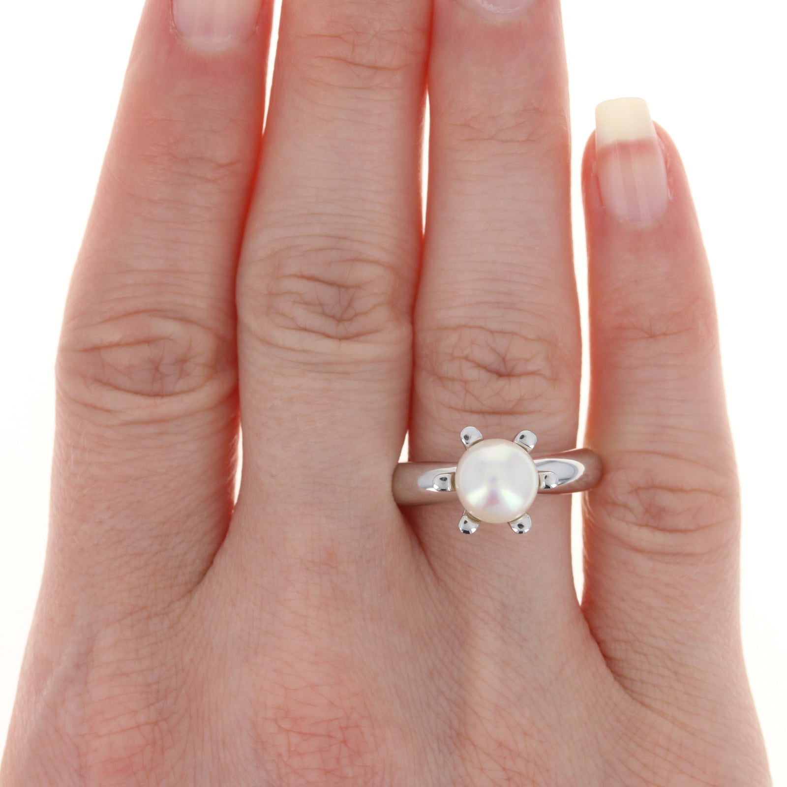 Bastian Inverun Freshwater Pearl Solitaire Ring Sterling Silver