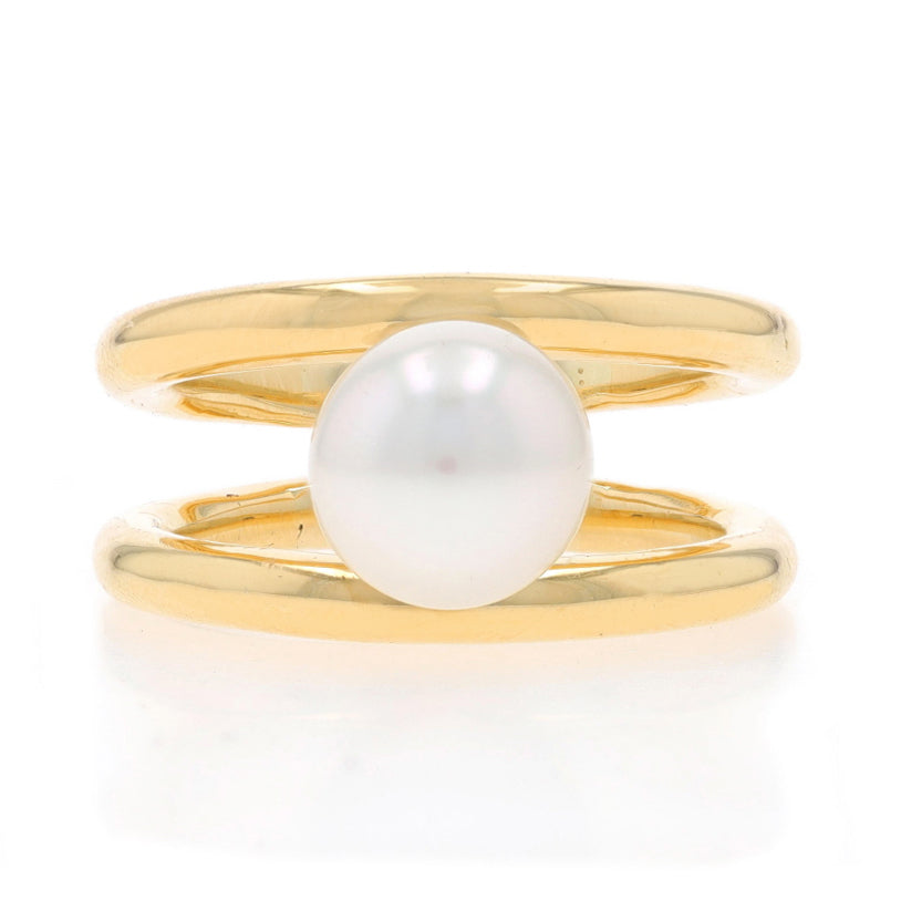 Akoya Pearl Ring Yellow Gold