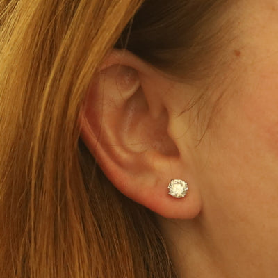 2.02ctw Diamond Women's Earrings White Gold