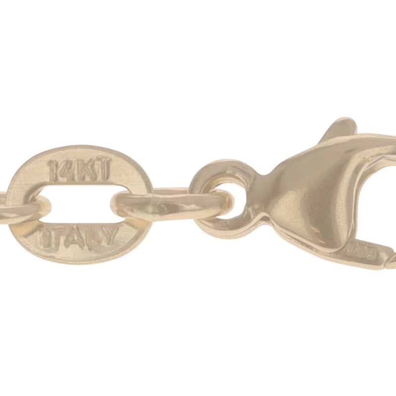 Diamond Cut Wheat Chain Necklace Yellow Gold