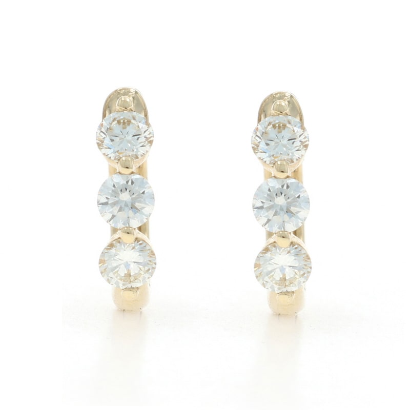 .88ctw Diamond Women's Earrings Yellow Gold