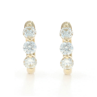 .88ctw Diamond Women's Earrings Yellow Gold